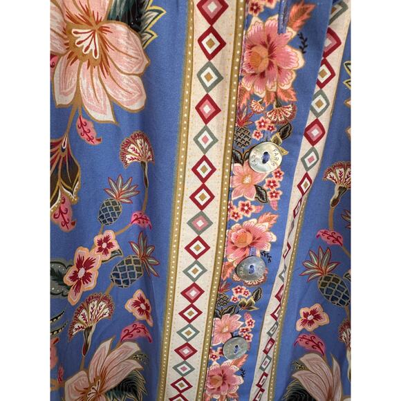 FARM RIO Women's Super Bloom Tapestry Cotton Minidress - Picture 7 of 8